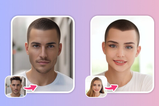 Diseñador de peinados en línea Prueba virtual con IA generativa