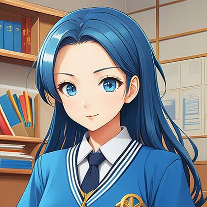 Anime, beauty, manga, pink background, school uniform, in the classroom