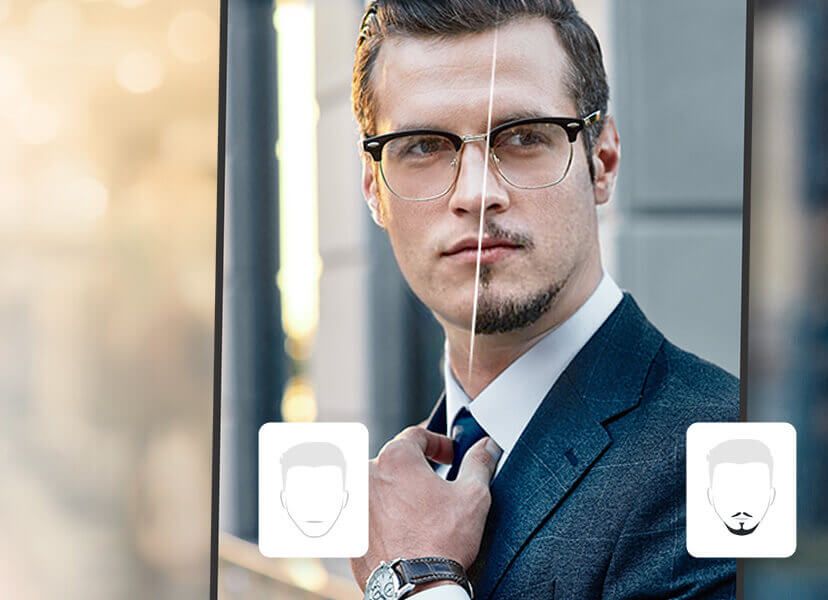 온라인 고객의 오프라인 방문 전환을 위한 AI 수염 시뮬레이션