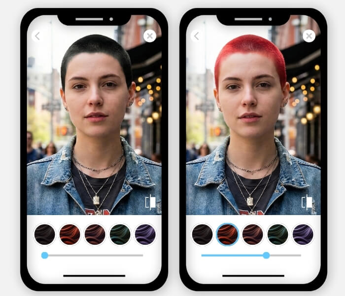 Full Buzz Cut Makeovers with Hair Color Try On