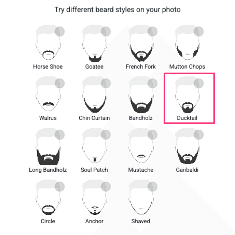 Choose “Ducktail” Style