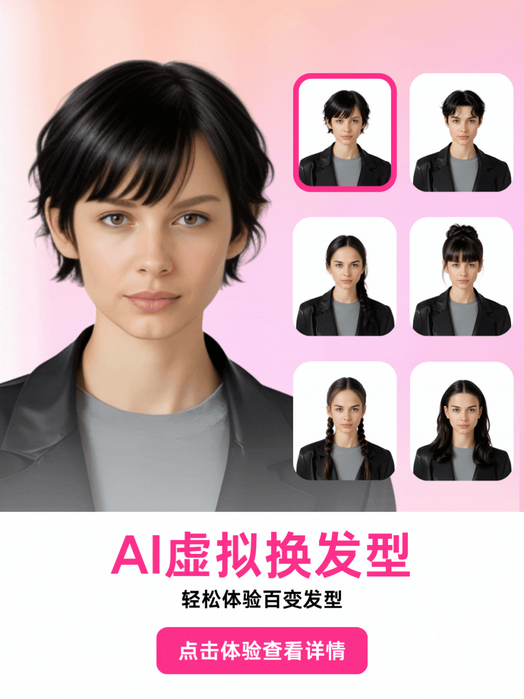 AI虚拟换发型