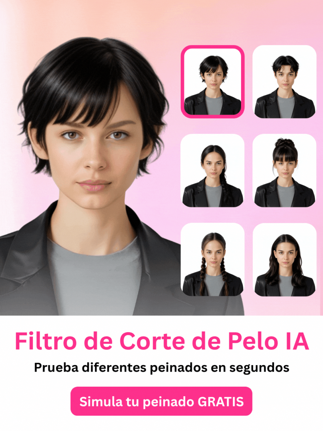 filtro de corte de pelo con IA