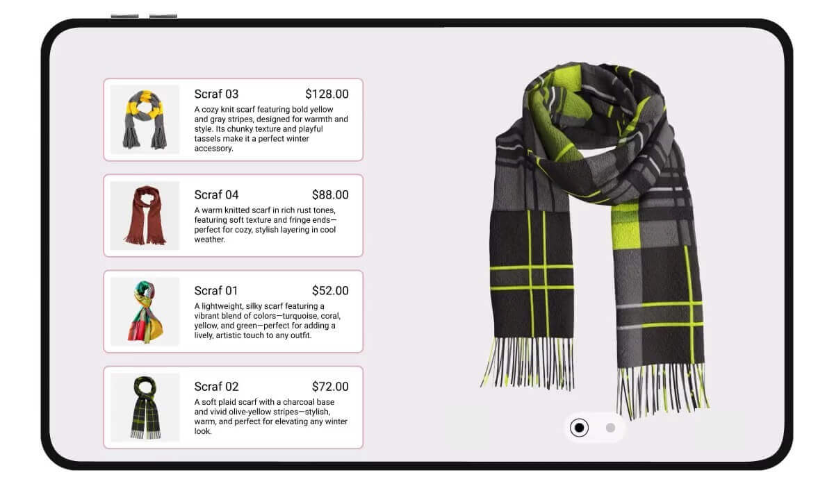 Interactive 3D Viewer:Turn, Zoom, Explore - Just Like In-Store.