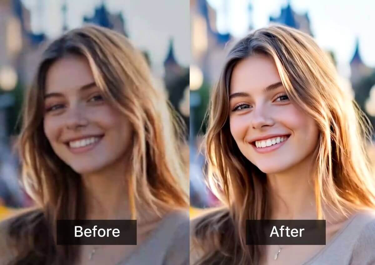 YouCam Online Editor interface showing AI photo enhancement background removal and image editing tools on desktop browser