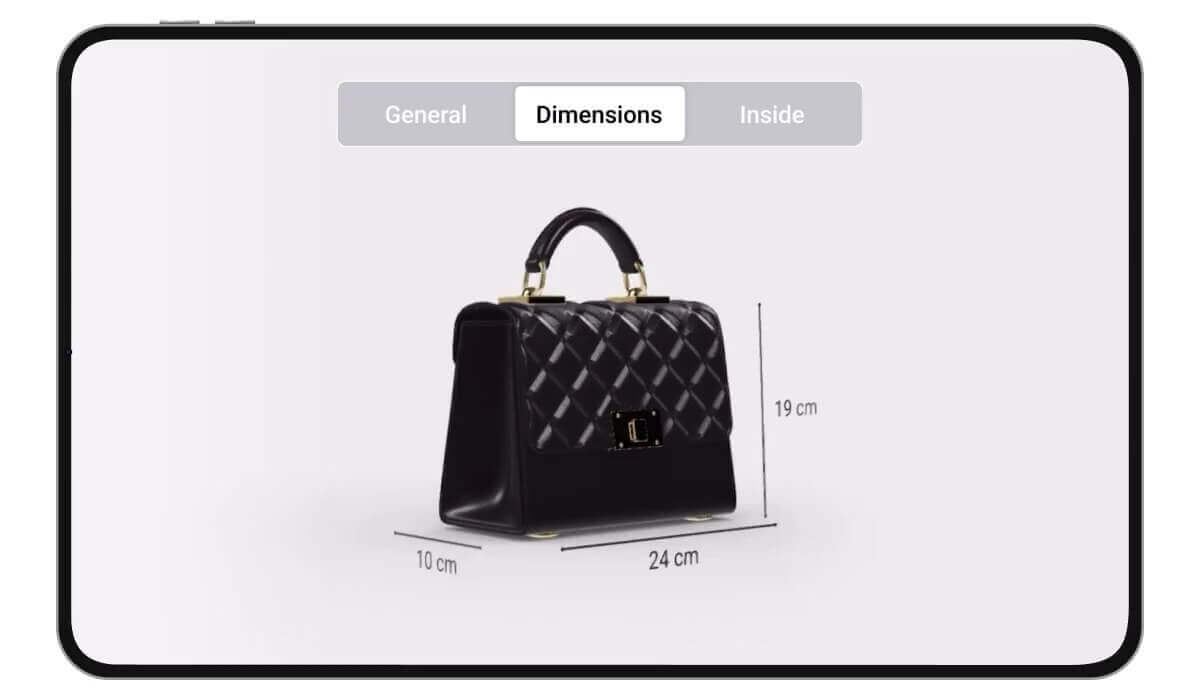 3D Viewer for Bag Capacity Widget