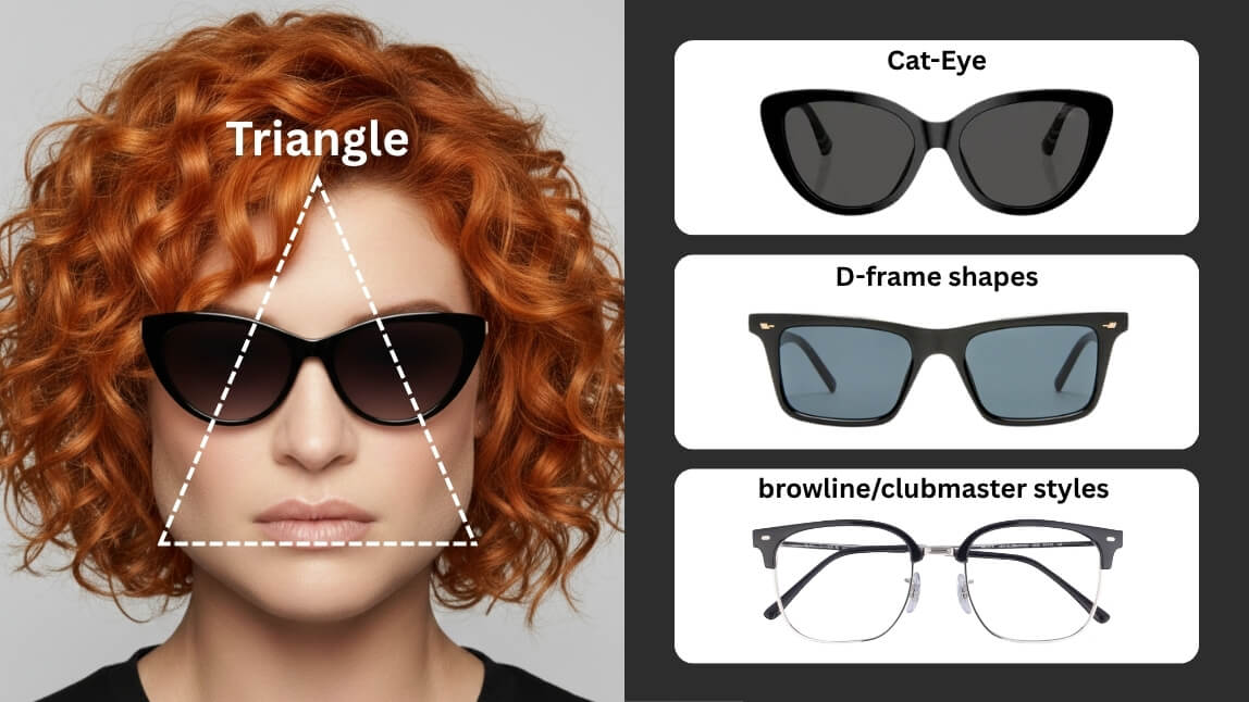 Triangle-Shaped Face (Base-Down)