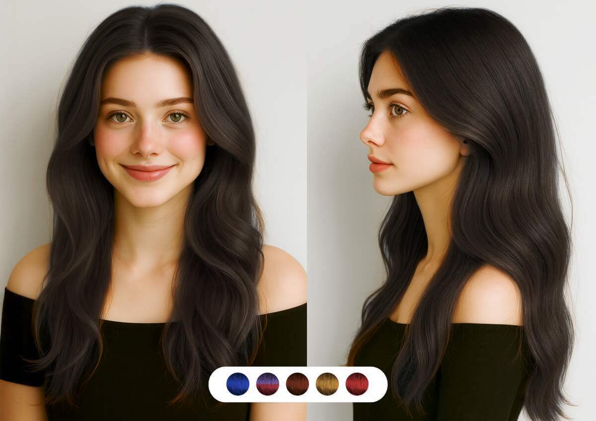 Prova Colore Capelli Virtuale in Tempo Reale