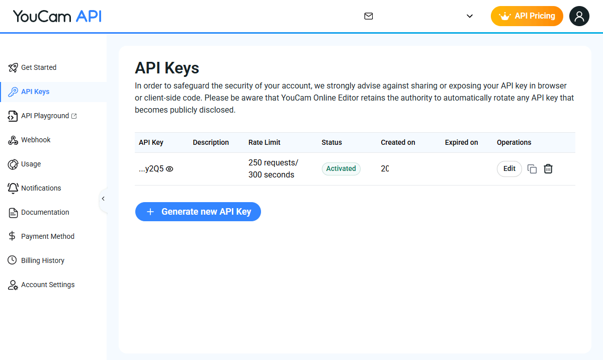 API Keys
