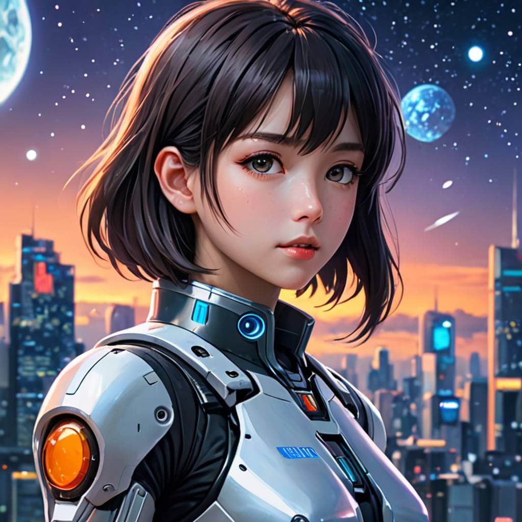 둥글고 부드러운 얼굴, 표현력이 풍부하면서도 자연스러운 눈, 은은한 색감, 종종 스튜디오 지브리 영화를 연상시키는 경이로움이나 순수함이 느껴집니다