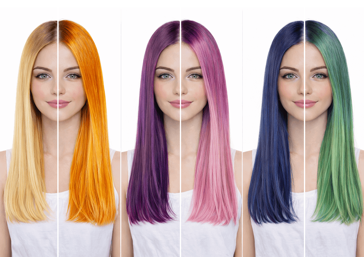 Hyper-Realistic Hair Color Rendering