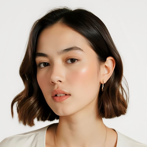 Short Hair on Oval Face