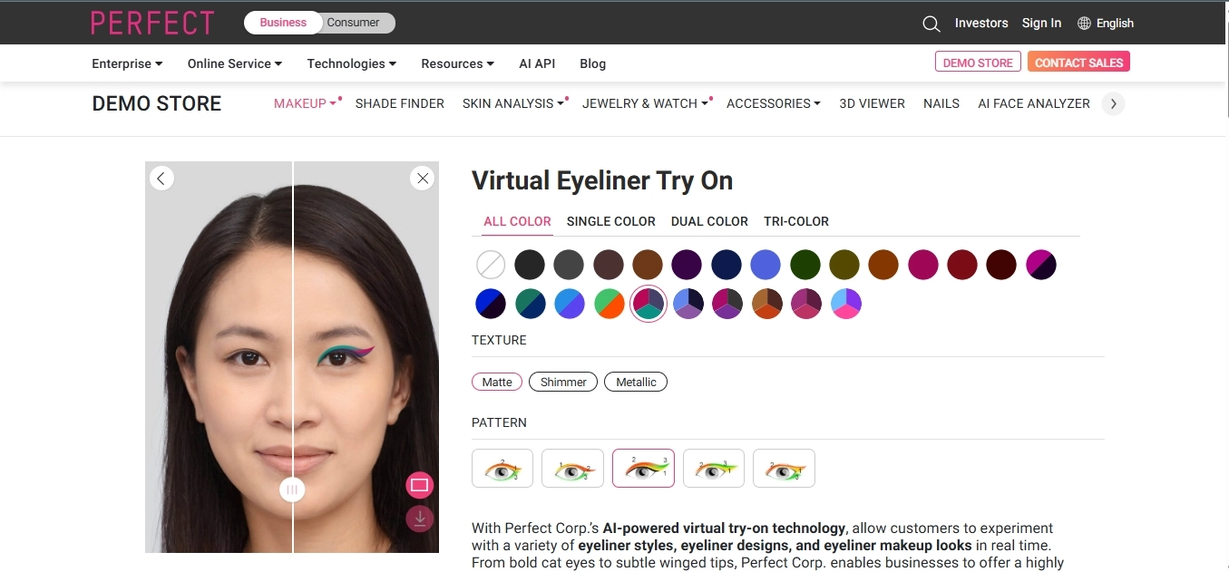 Eyeliner Virtual Try On
