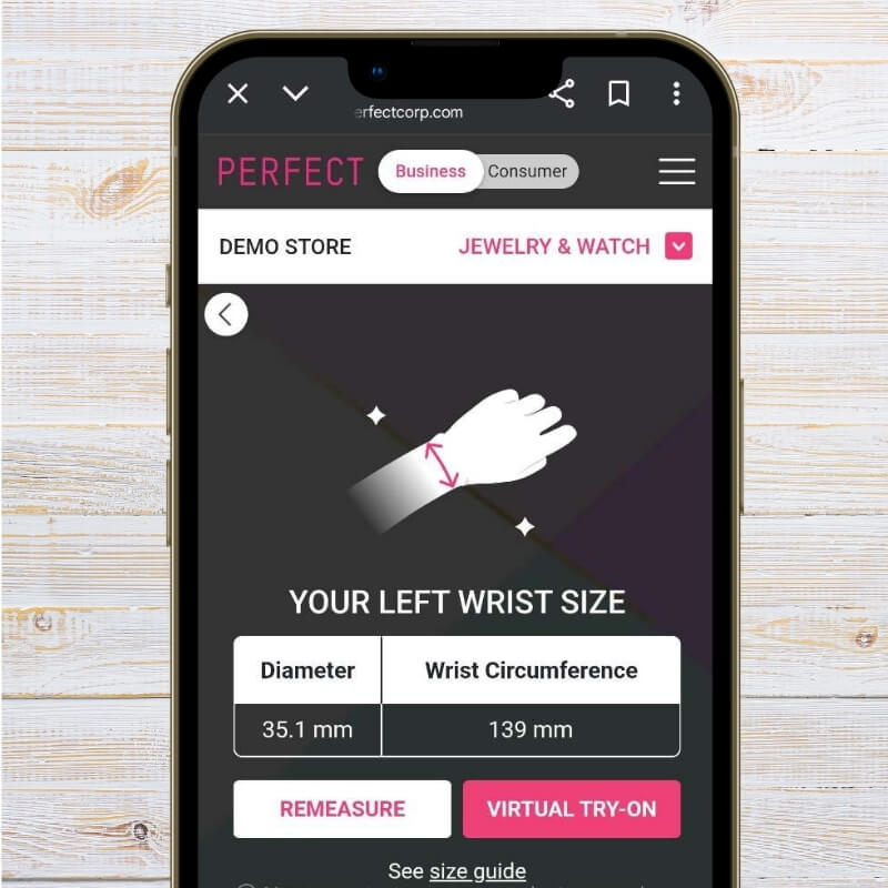 Step 3:Get the Wrist Size Result!