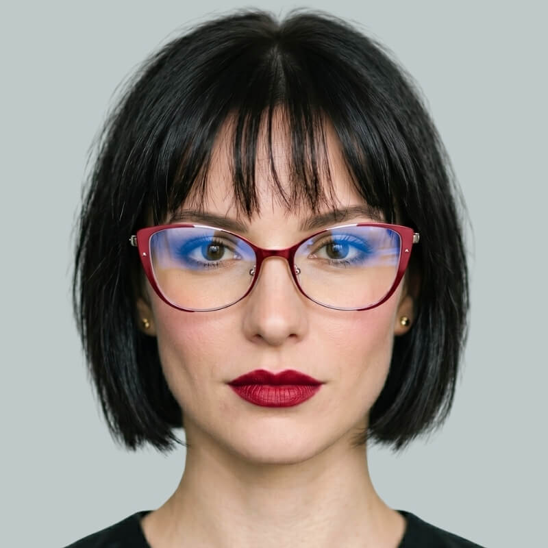 Square  Cat-Eye Glasses