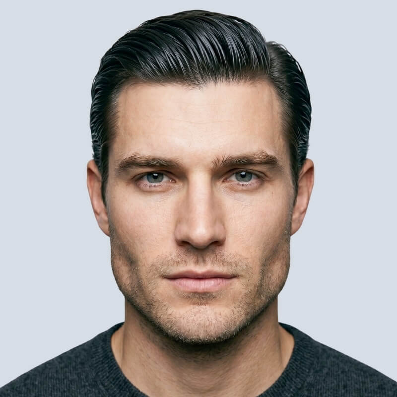 Classic Slicked-Back with Full Sides