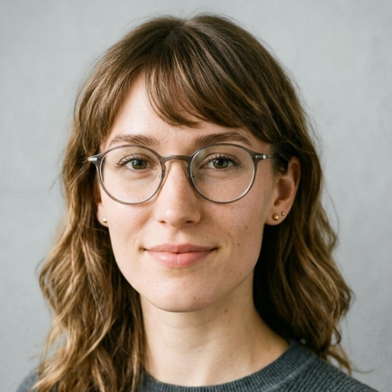 Rectangle Face with Round Glasses