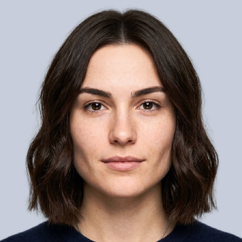 Shoulder-Length Blunt Bob with Soft Waves