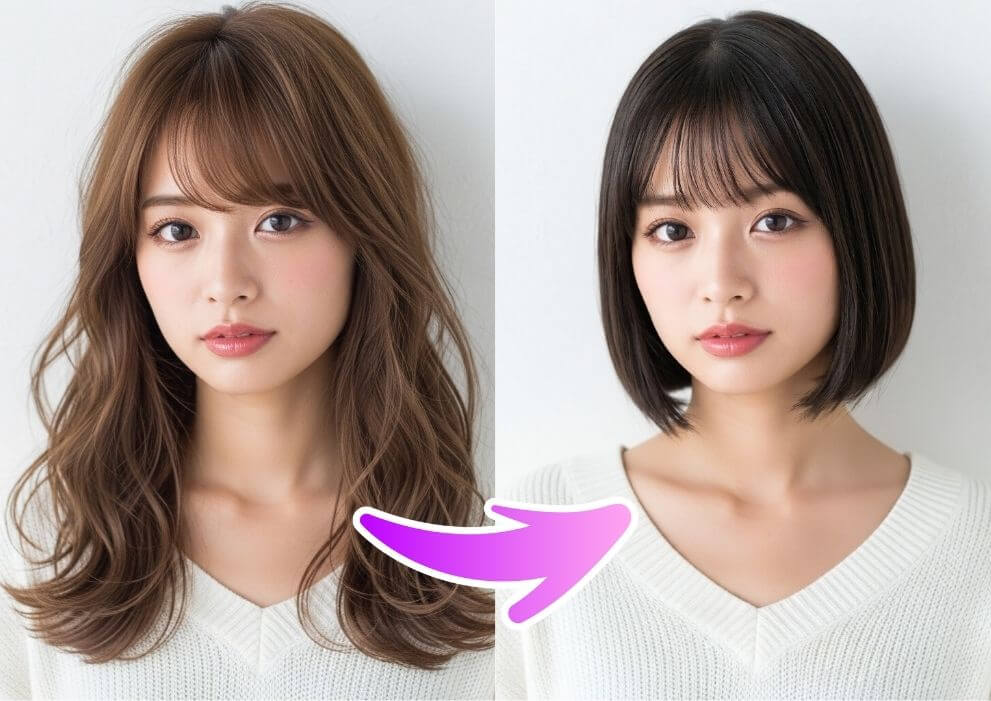 髪型シミュレーション