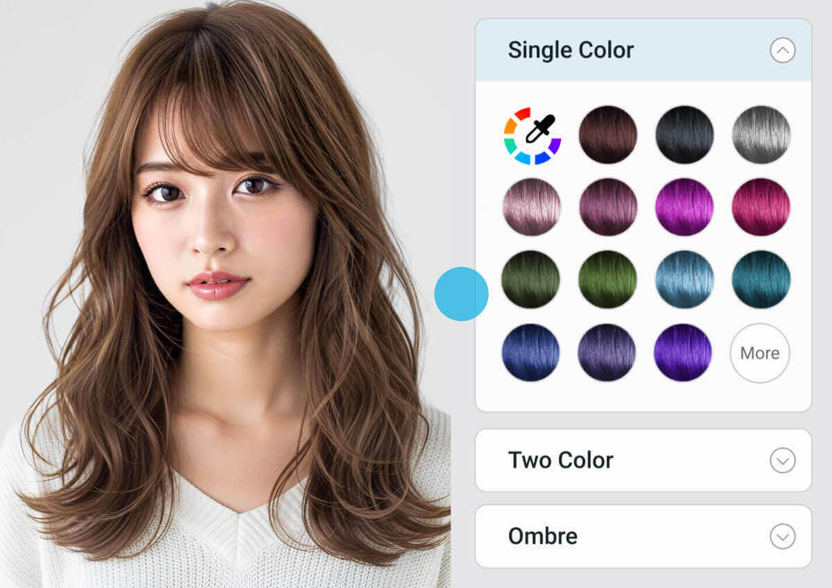 シミュレーションでヘアカラーを試そう！