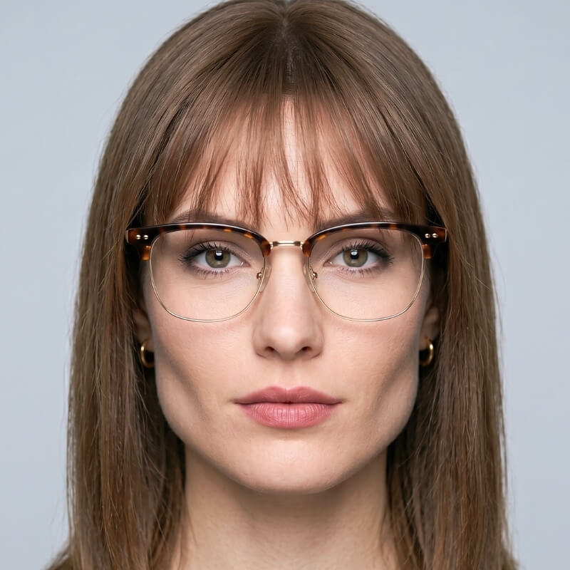 Bottom-Heavy Geometric or Browline Frames