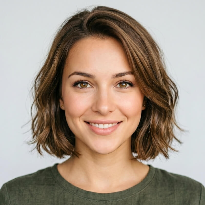 Hairstyle for Heart Face