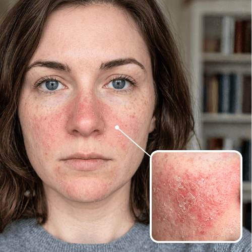 Lingering Redness Flakiness
