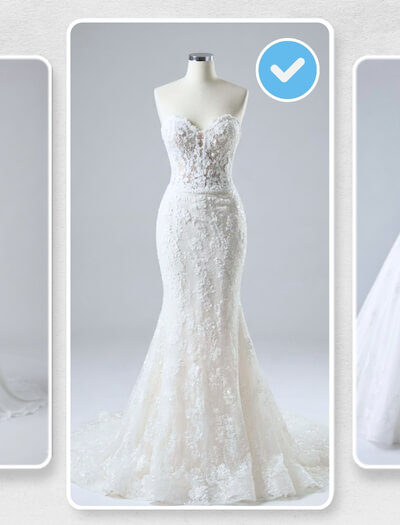 Añade un vestido para probar