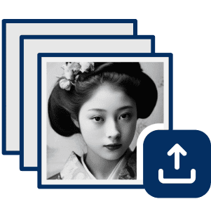 古い写真をアップロード