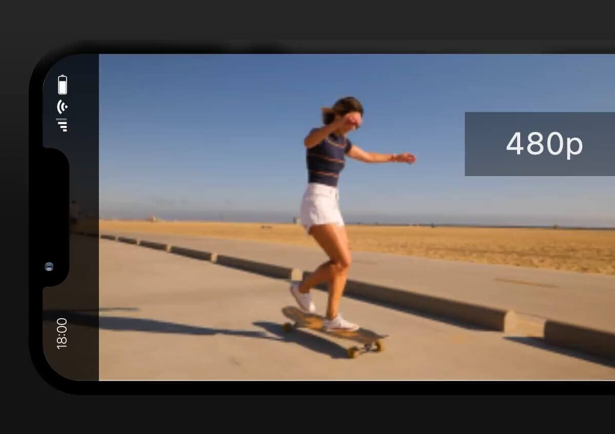 Videos de baja resolución o comprimidos